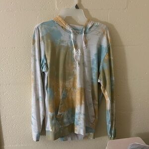 adidas Tie-Dye Hoodie - Blue, Yellow, White